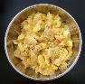 Ackee and Fish Served with Rice & Peas  or Hard Food Image