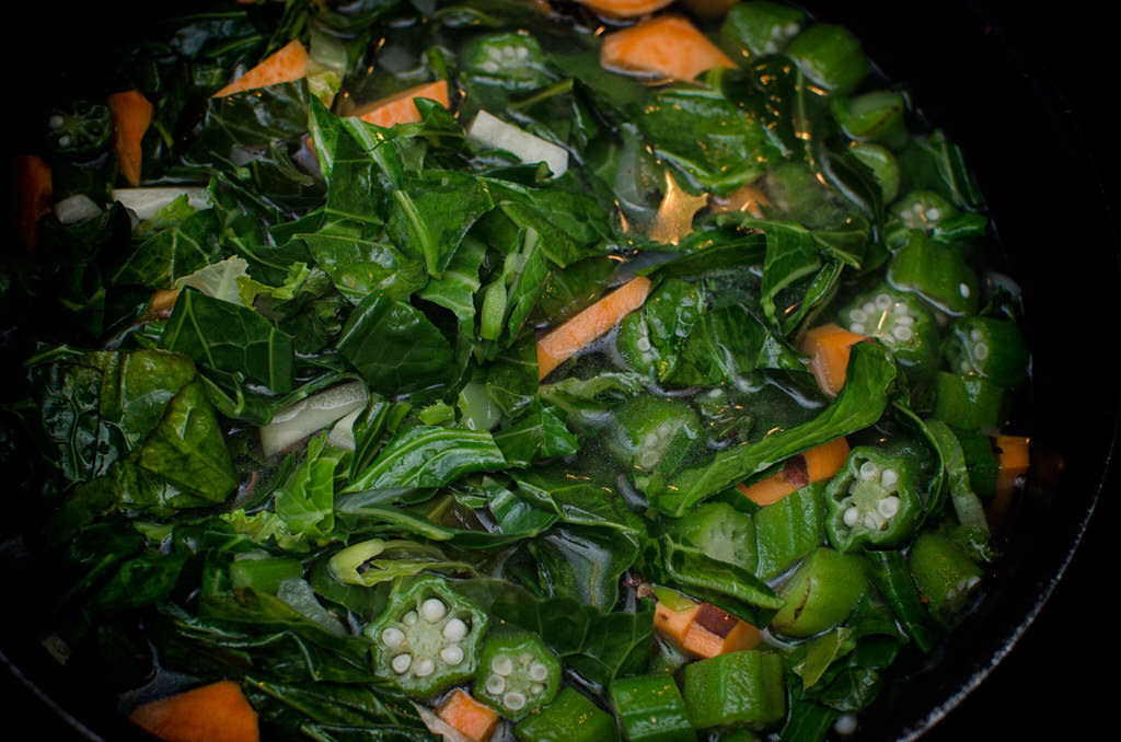 Callaloo and Okra Image