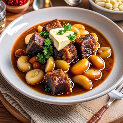 Oxtail Stew & Beans Served with Rice & Peas 🫛  Image